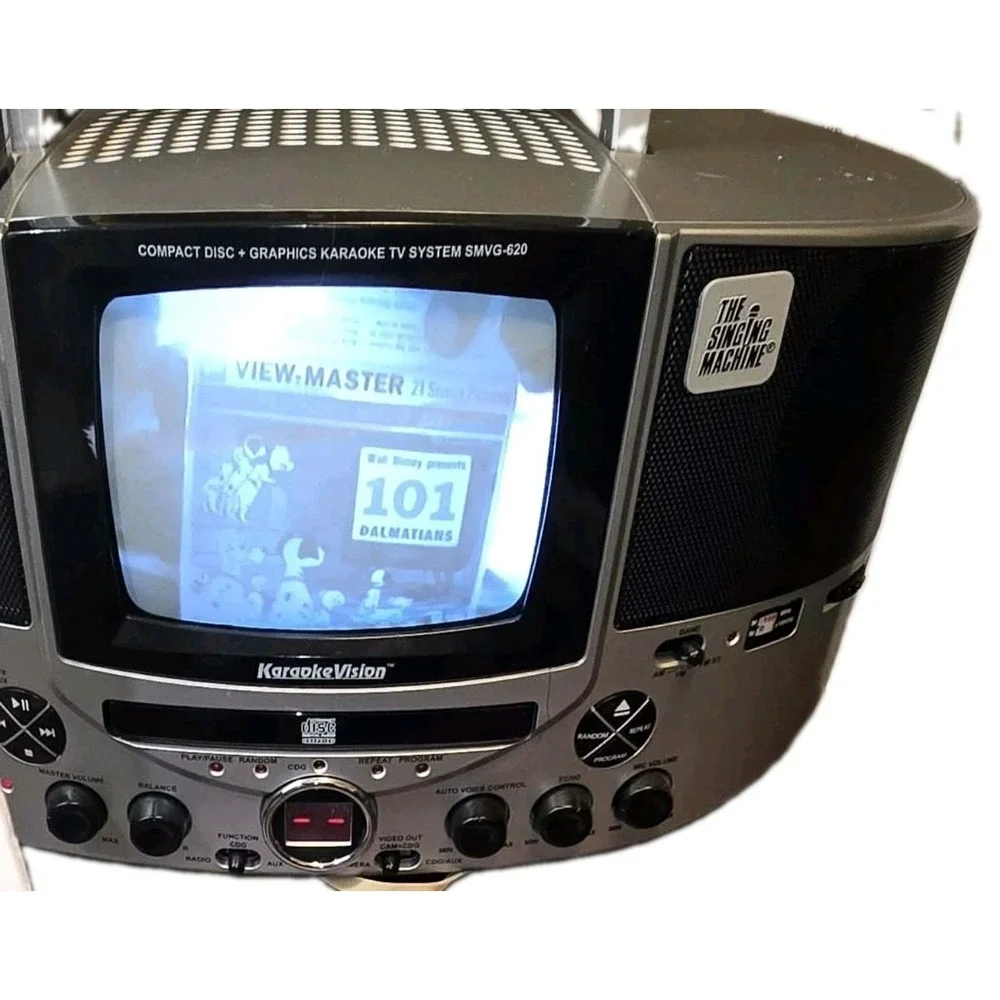The Singing Machine SMVG-620 KaraokeVision CDG TV System Camera Tested Works